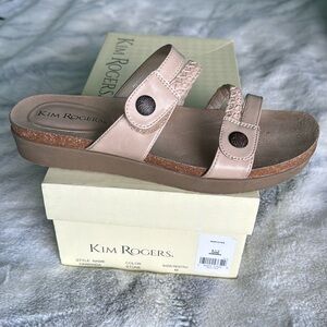 Kim Rogers Women’s Sandals Stone Color 
Size 8 1/2 Style Hamanda